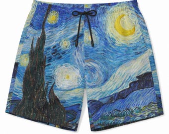 Men’s Beach Shorts Vincent van Gogh The Starry Night S-5XL