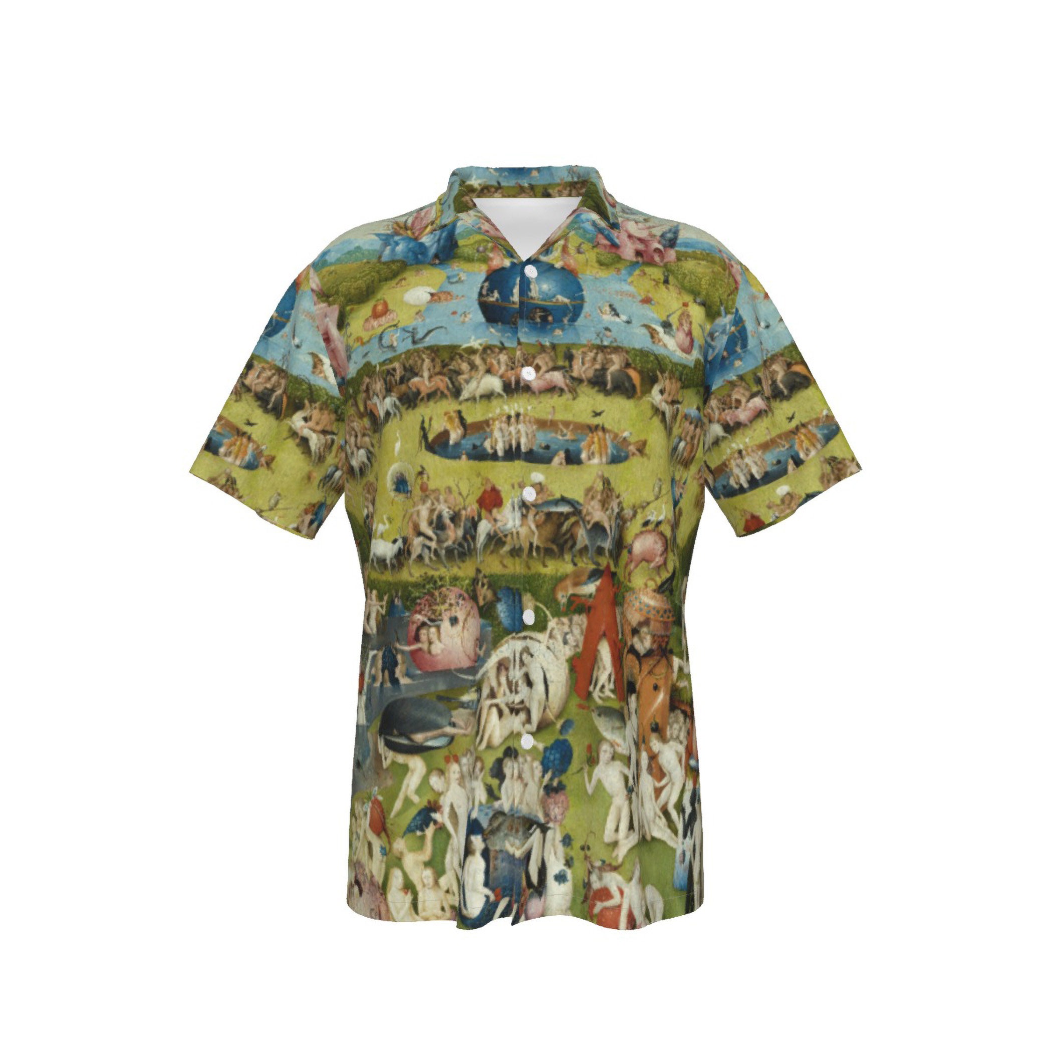 Hieronymus Bosch Hawaiian Shirt: Garden of Earthly Delights Art