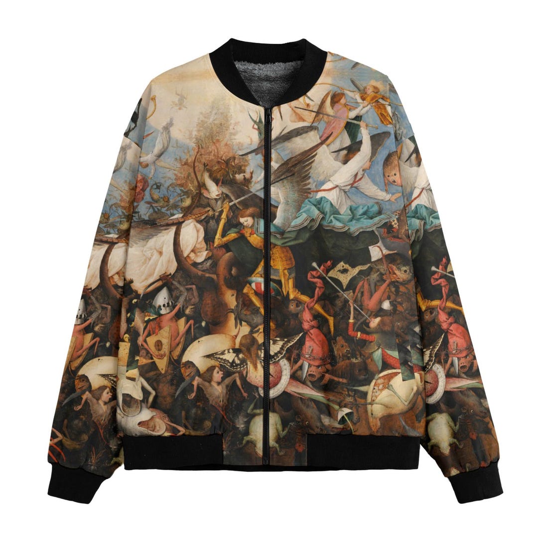 Bruegel's Fall of Rebel Angels Bomber Jacket: Renaissance Art, Recycled ...