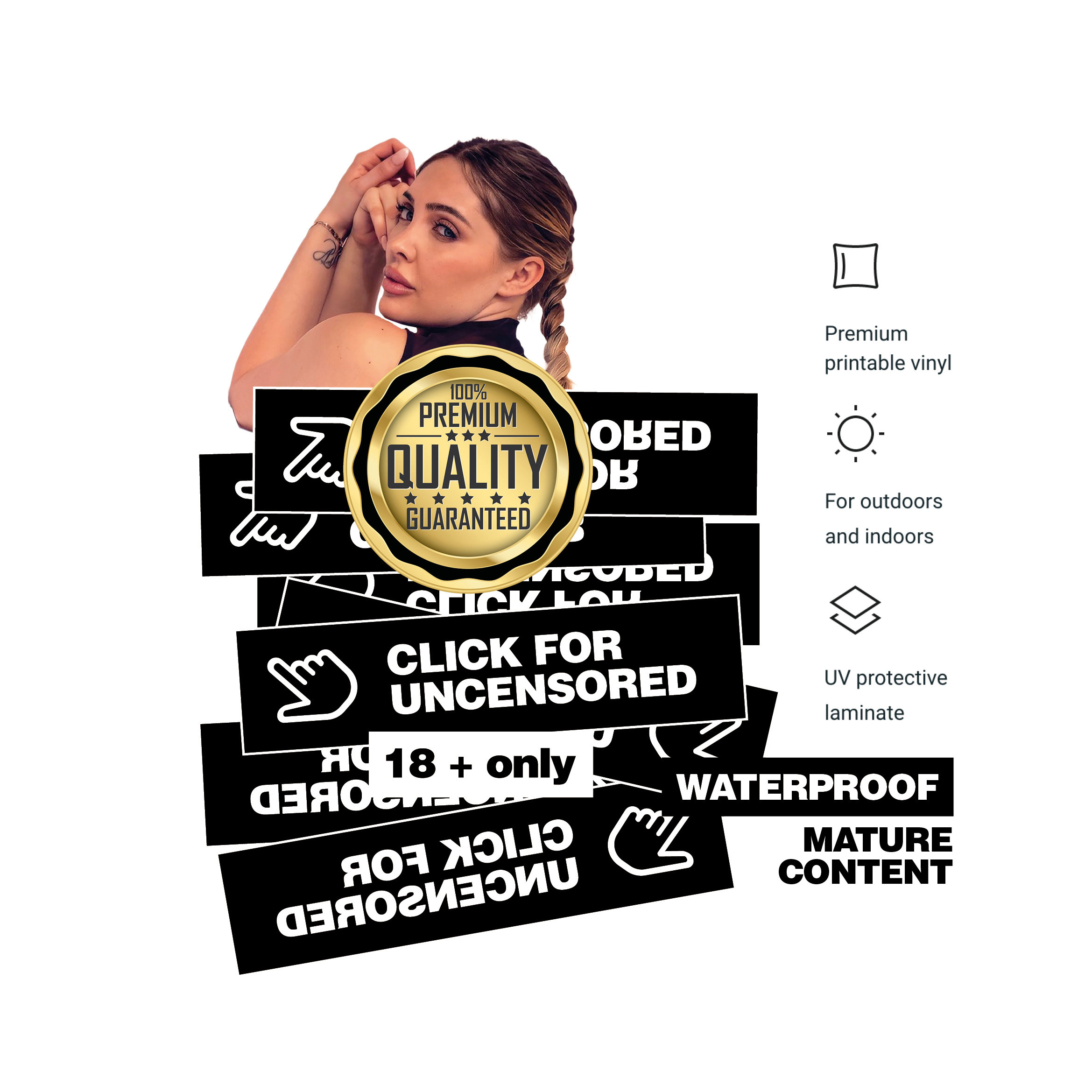 Sexy Nude Big Ass Hot Lady in Lingerie Booty Pawg Big Butt - Etsy