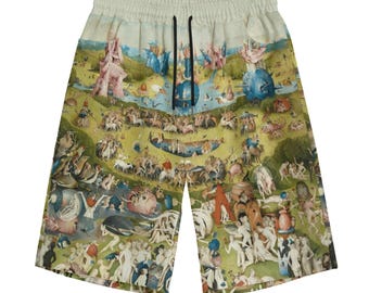 Hieronymus Bosch Cotton Art Shorts The Garden of Earthly Delights S-5XL