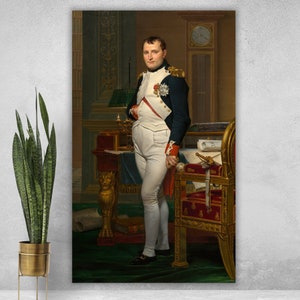 Napoleon Bonaparte Canvas Print: Jacques-Louis David French Empire Art