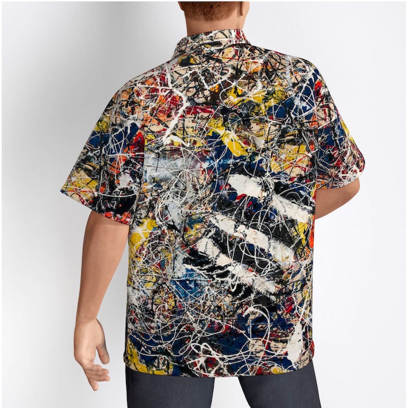 Number 17A by Jackson Pollock Iconic Painting Unisex Hawaiian Shirt