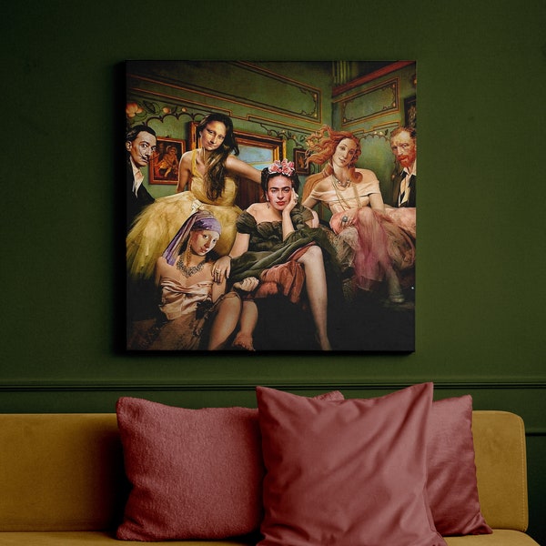 Die Kultigsten Künstler Aller Zeiten Berühmte Maler Leinwand Gemälde Druck Wandkunst Van Gogh Mona Lisa Venus Salvador Dali Frida Kahlo