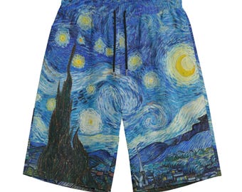 Vincent van Gogh Cotton Art Shorts The Starry Night S-5XL