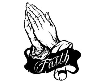 Calcomanía de manos de oración, Manos de oración, Calcomanía de fe, Pegatina de manos de oración, Pegatina de fe, Calcomanía de coche de fe, Calcomanía de manos de oración, Calcomanía religiosa