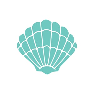 Sea Shell Vinyl Decal, Sea Shell, Sea Shell decal, Sea Shell sticker, Sea shell labtop sticker, beach sticker, sea shell car window decal