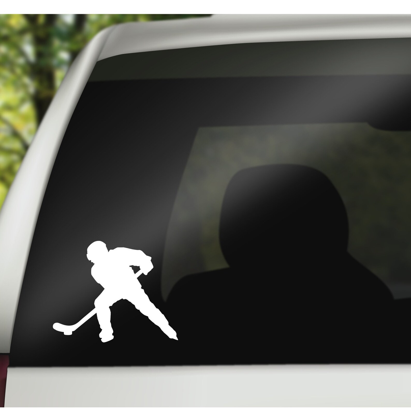 Hockey Decal Personalized Hockey Decal Hockey Window Decal Etsy