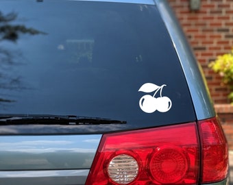 Cherry Vinyl Decal, Cherries vinyl decal, Cherry back window decal, Cherry car sticker, Cherry car decal, Cherry laptop decal, Cherry decal