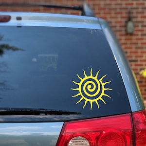 Sun vinyl decal, Sun decal, Sun sticker, Sun rear window decal, Sun window decal, Sun car window sticker