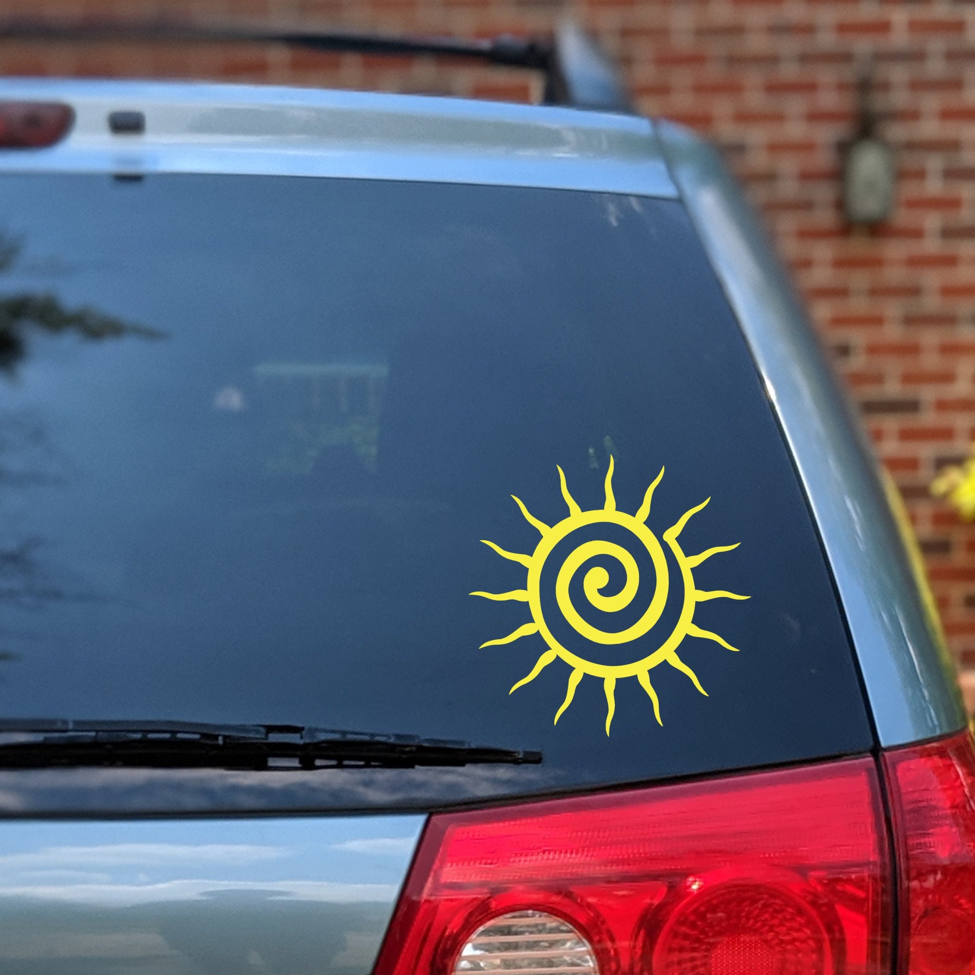 Sun Vinyl Decal, Sun Decal, Sun Sticker, Sun Rear Window Decal, Sun ...