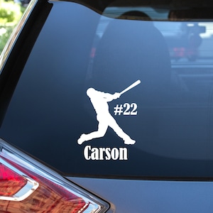 Baseball Decal, Personalized Baseball Decal, Baseball window decal, Baseball Car window decal,  Personalized baseball car decal