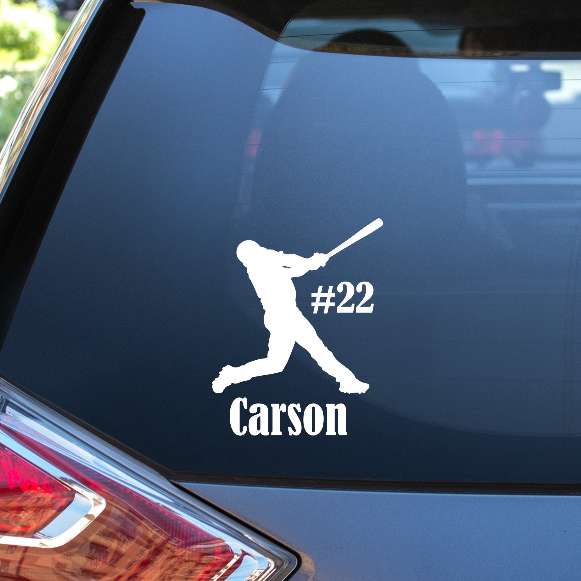 Baseball Decal, Personalized Baseball Decal, Baseball Window Decal ...
