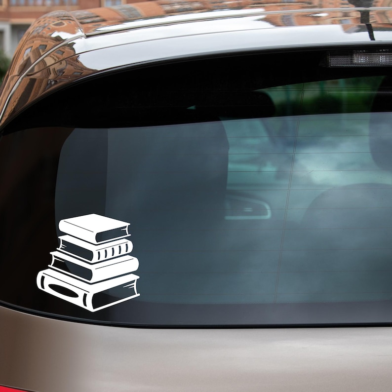 Stack of Books Sticker / Decal - Etsy