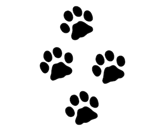 Hond Paws Vinyl Sticker, Hond poten achterruit sticker, Dog Print, Cat paw print vinyl sticker, Paw print sticker, Paw print vinyl sticker, Paw Print