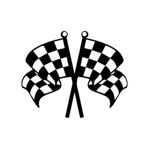 Racing Flag vinyl decal, Racing Flag, Flag decal, Racing Flag decal, Racing flag car sticker, Racing flag sticker, Car vinyl flag sticker
