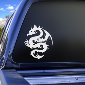 Dragon Vinyl Decal, Dragon decal, Dragon Car window Decal, Car window decal, Dragon car sticker, Dragon
