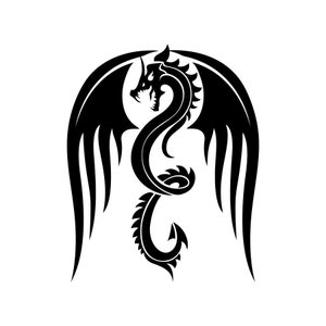 Dragon Vinyl Decal, Dragon decal, Dragon Car window Decal, Car window decal, Dragon car sticker, Dragon