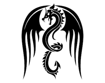 Dragon Vinyl Decal, Dragon decal, Dragon Car window Decal, Car window decal, Dragon car sticker, Dragon