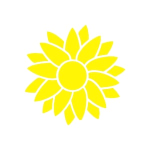 Sunflower Vinyl Decal, Sunflower car window decal, Sunflower, Sunflower sticker, Sunflower decal, Sunflower laptop decal, back window decal