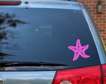 Calcomanía de vinilo de estrella de mar, estrella de mar, pegatina de estrella de mar, calcomanía de estrella de mar, pegatina de estrella de mar, calcomanía de ventana de coche de estrella de mar, pegatina de vinilo de estrella de mar