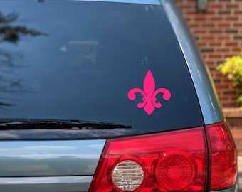 Fleur de lis vinyl decal, Fleur de lis, Fleur-de-lis car window decal, Fleur de lis decal, Fleur-de-lis sticker