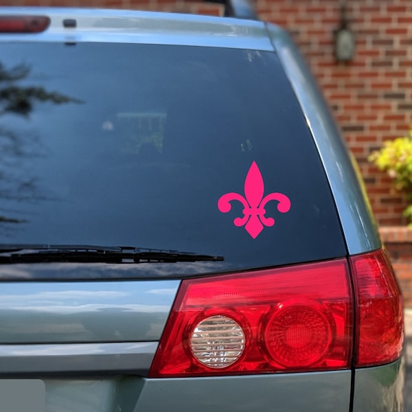 Fleur de lis vinyl decal, Fleur de lis, Fleur-de-lis car window decal, Fleur de lis decal, Fleur-de-lis sticker