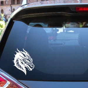Dragon Vinyl Decal, Dragon decal, Dragon Car window Decal, Car window decal, Dragon car sticker, Dragon Design 3