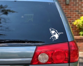 Shark Vinyl Decal, Shark Decal, Great White Shark, Shark car decal, Shark sticker, Great White Decal, Car Decal, Great White Shark Decal