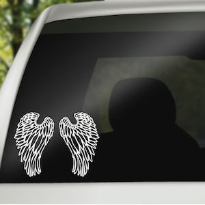 Angel wings decal, Angel wings, Angel wings vinyl decal, Angel wing sticker, Angel wing car window decal, window decal, Angel