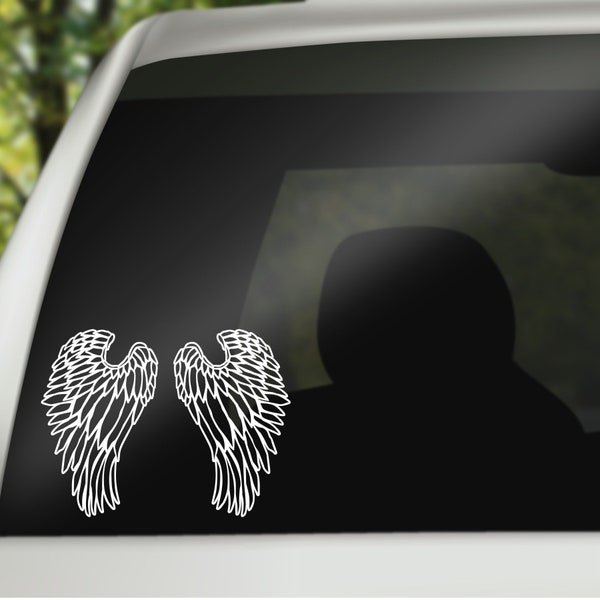 Vinyl Angel Wing Decal Etsy