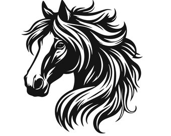 Horse Head decal, Horse decal, Horse Head sticker, Horse sticker, Horse Head vinyl, Stallion decal, Stallion sticker, Horse head vinyl decal