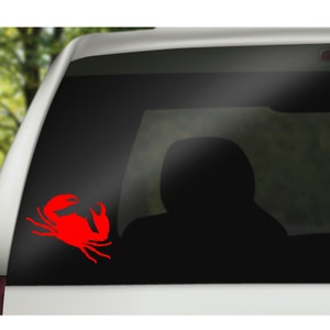 Crab Vinyl Decal, Crab Decal, Crab, beach decal, Vinyl Decal, Crab window decal, Crab car window decal, Crab Decal