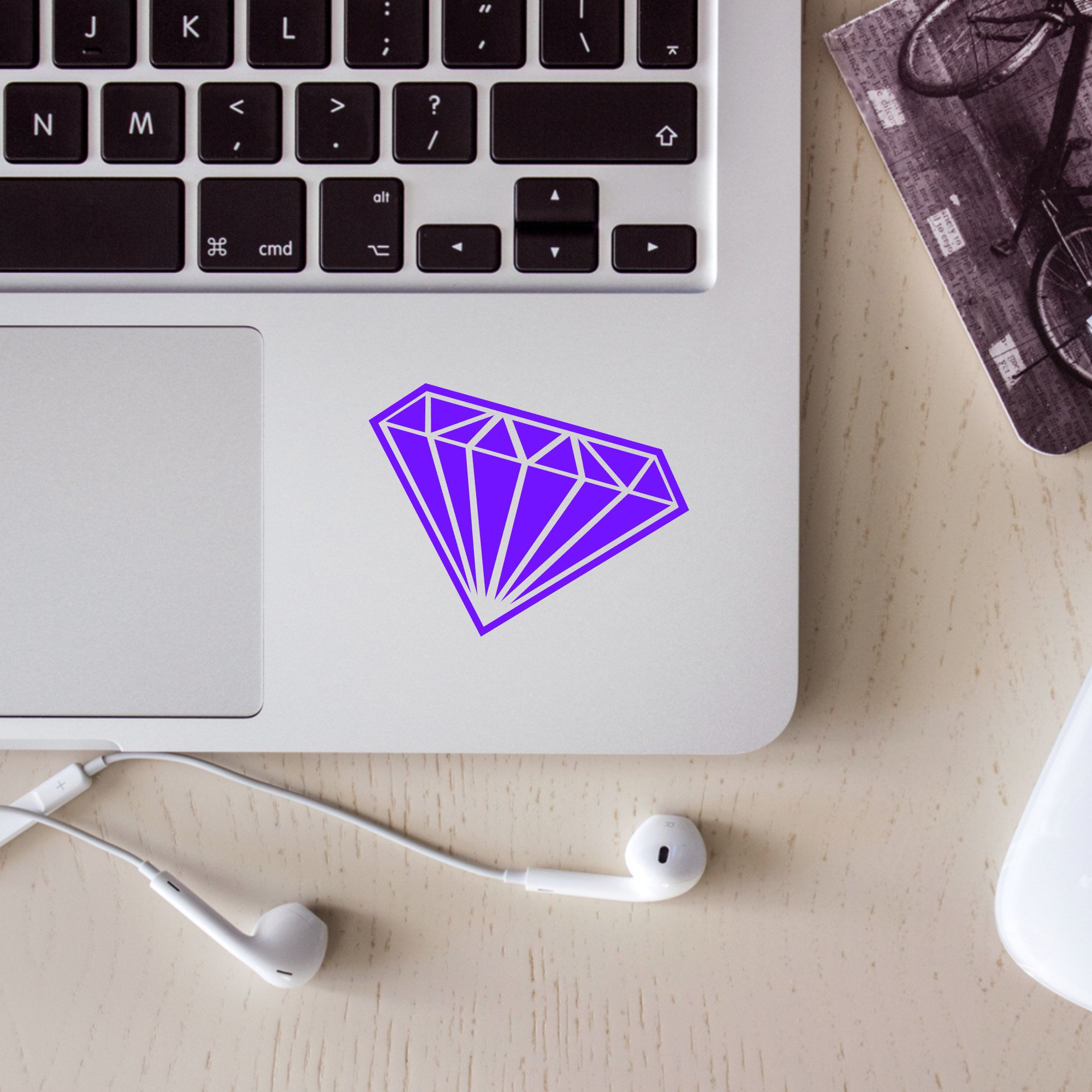 Diamond Vinyl Car Window Decal, Diamond Decal, Diamond Sticker, Gem ...