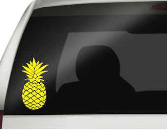Pineapple decal, Pineapple vinyl decal, Vinyl decal, Pineapple, Pineapple rear window decal, Pineapple car decal, Pineapple sticker