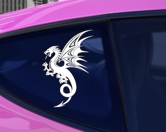 Dragon Vinyl Decal, Dragon decal, Dragon Car window Decal, Car window decal, Dragon car sticker, Dragon Design 3
