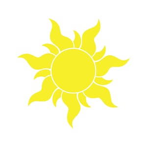 Sun vinyl decal, Sun decal, Sun sticker, Sun rear window decal, Sun window decal, Sun
