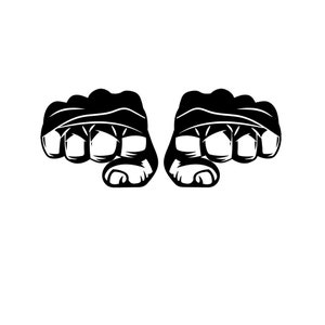 MMA Decal, Mixed Martial Arts decal, MMA sticker, Fist decal, Fists sticker, Mixed martial arts fist sticker, MMA , Mixed martial arts