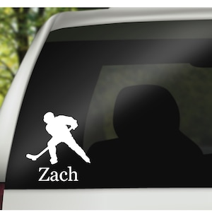 Hockey Decal , Personalized Hockey Decal, Hockey window decal, Hockey Car window decal,  Personalized Hockey car decal