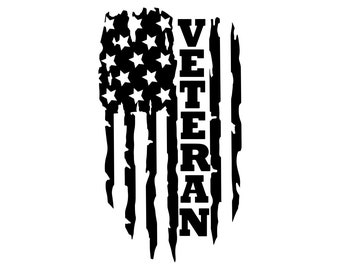 Veteran Vinyl Decal, Veteran Decal, Veteran Sticker, Veteran Car window decal, Veteran, Military, Military vinyl decal, Military sticker