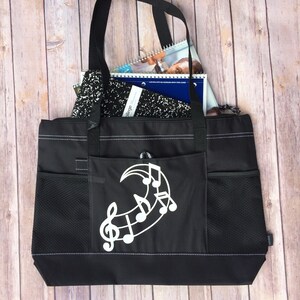 Music Tote Bag, Music Bag, Personalized Music Bag, Tote bag, Birthday Gift, Bag, Tote, Personalized Tote bag, Gift image 6