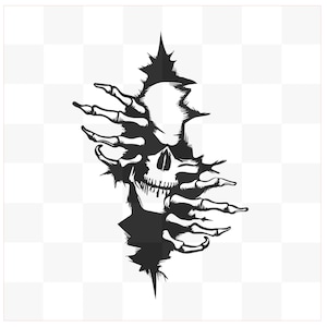 Skull Decal, Skull vinyl decal, Skull sticker, Skull car window decal, Skull, Skull back window decal, Skull vinyl sticker