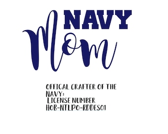 Navy Mom Decal, Navy Mom Sticker, Female Navy Sticker, Navy Sticker, Female Military decal, Military sticker, Navy Parent, Navy Mom