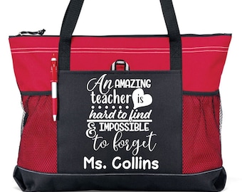 Personalized Teacher Tote, Teacher  appreciation gift, Teacher gift, Tote for Teacher, Personalized Gift for Teacher