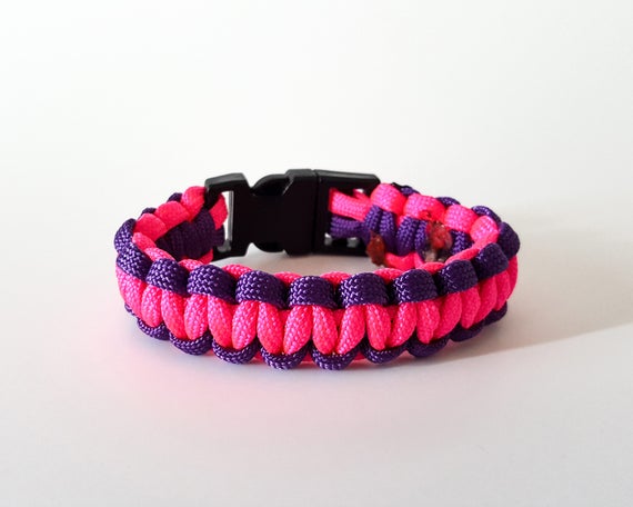 pink paracord bracelet