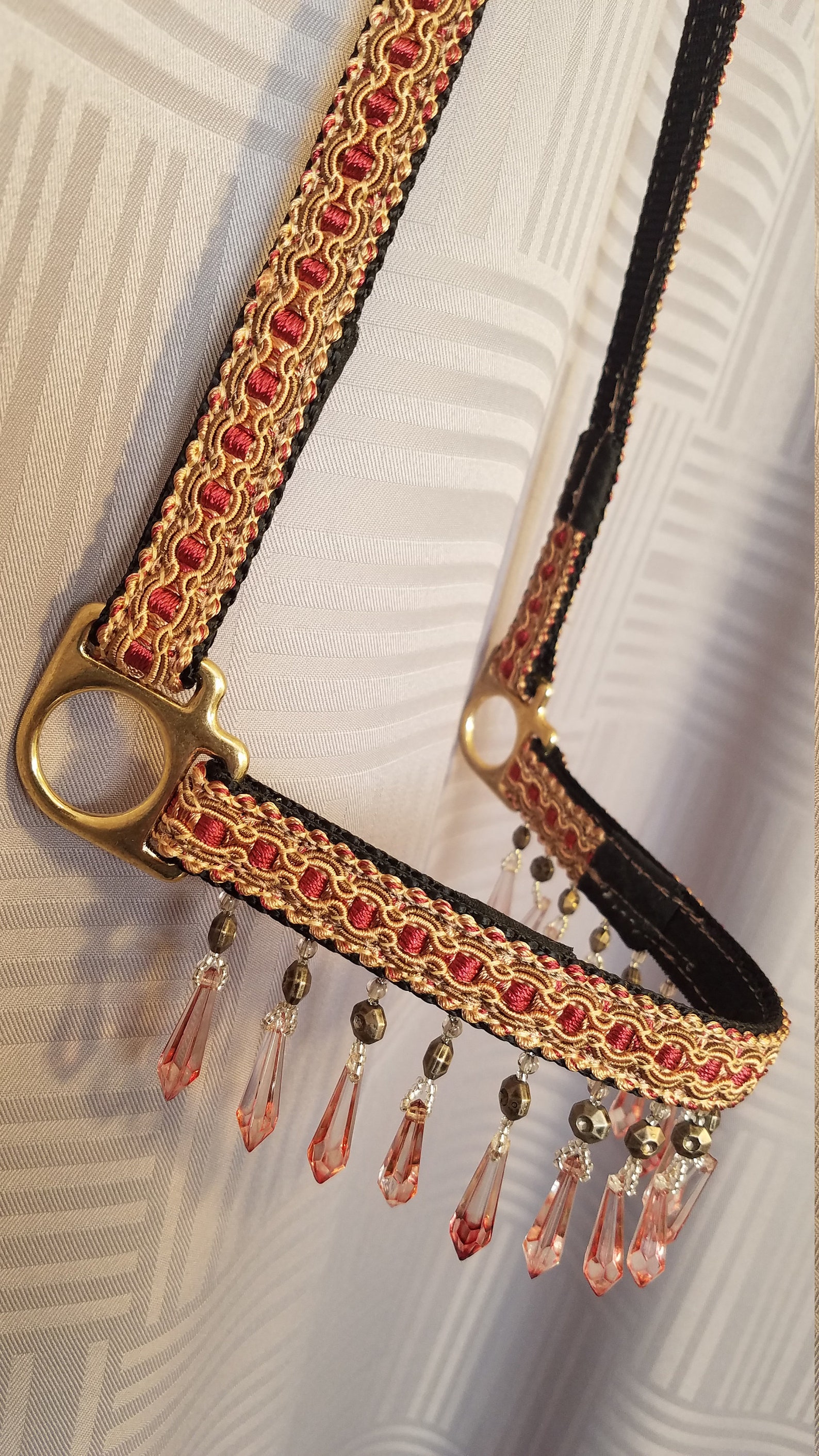 Arabian Show or Presentation Halter Burgundy/Tan on Black Etsy
