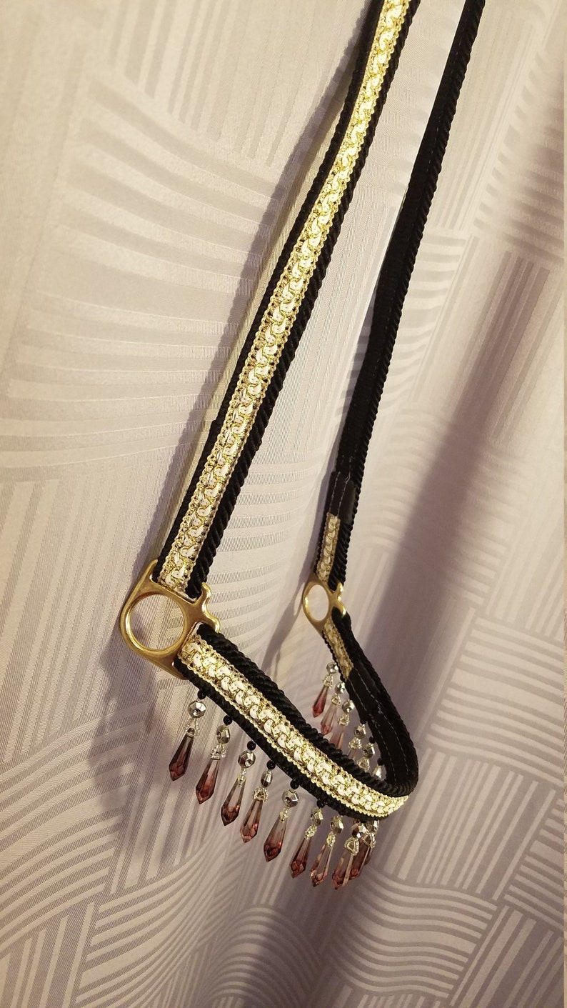 Arabian Show Halter Black Gold and Cream Etsy