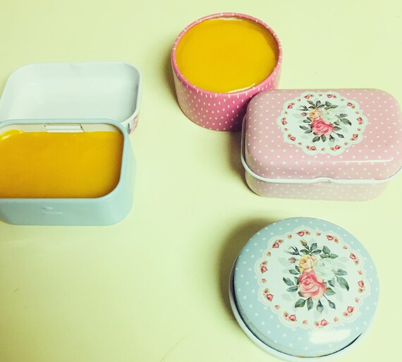 Lip Balm Cute Reusable Tin Container Homemade Lip Salve Etsy