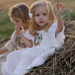 Embroidered Muslin Dress for Girls | Handmade Baby Dress | Boho Summer Style | Toddler Summer Dress