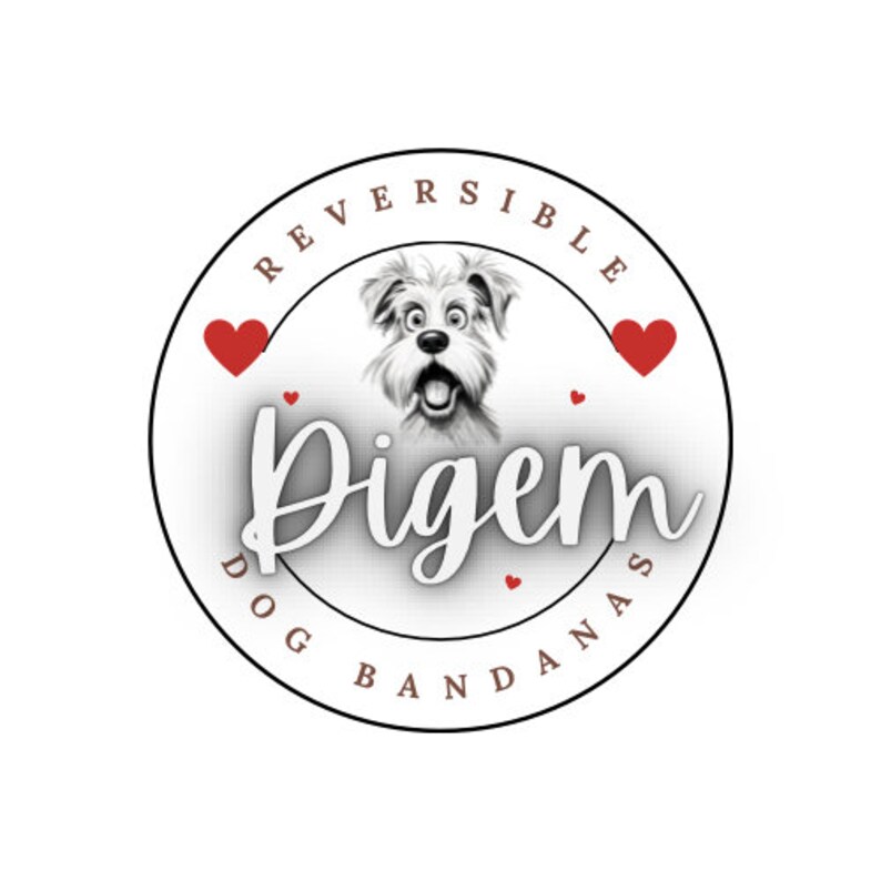 Personalized/reversible Dog Bandana, Over the Collar Bandana, Decorate